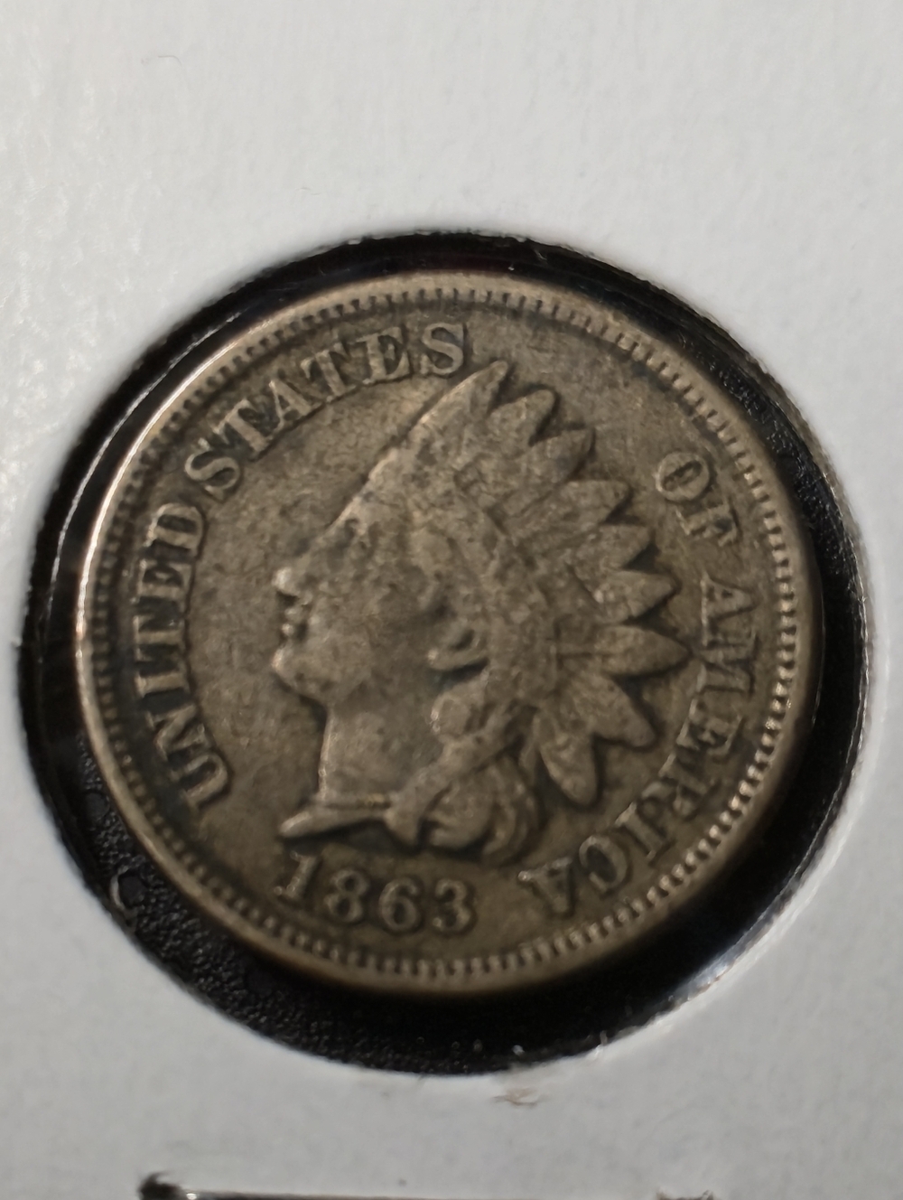 1863 Indian Head Cent - Vintage Copper Tone